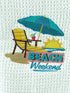 Beach Weekend Microfiber Waffle Weave Hand Towel - Kitchen Towel