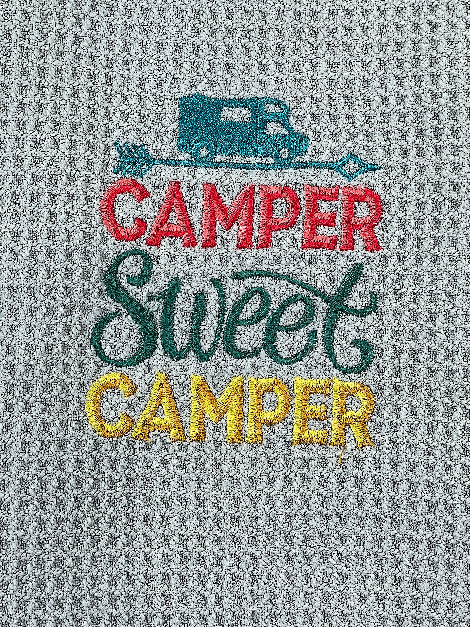 Camper Sweet Camper Microfiber kitchen towel