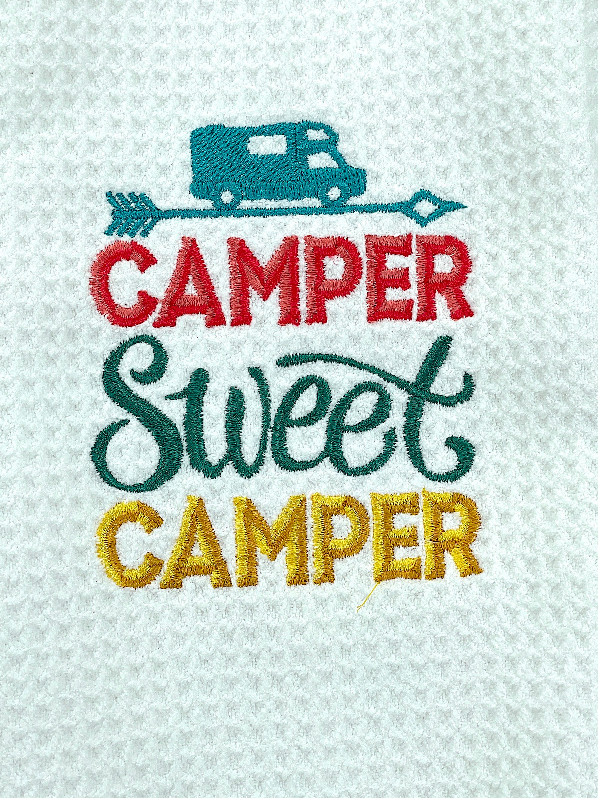 Camper Sweet Camper Microfiber kitchen towel