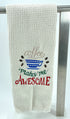 Coffee makes me awesome microfiber waffle weave hand  towel - Kitchen towel