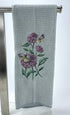Flower and Butterfly microfiber waffle weave hand  towel - Kitchen towel