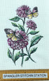 Flower and Butterfly microfiber waffle weave hand  towel - Kitchen towel