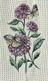 Flower and Butterfly microfiber waffle weave hand  towel - Kitchen towel