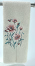 Poppies and Ladybug microfiber waffle weave hand towel