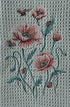 Poppies and Ladybug microfiber waffle weave hand towel