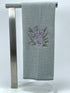 Gladiolus Sketch  microfiber waffle weave hand  towel