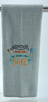 Good things come to those who bake microfiber waffle weave hand towel