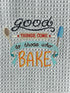 Good things come to those who bake microfiber waffle weave hand towel