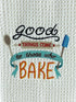 Good things come to those who bake microfiber waffle weave hand towel