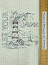 Let your light shine nautical microfiber waffle weave hand towel