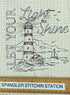 Let your light shine nautical microfiber waffle weave hand towel
