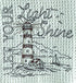Let your light shine nautical microfiber waffle weave hand towel