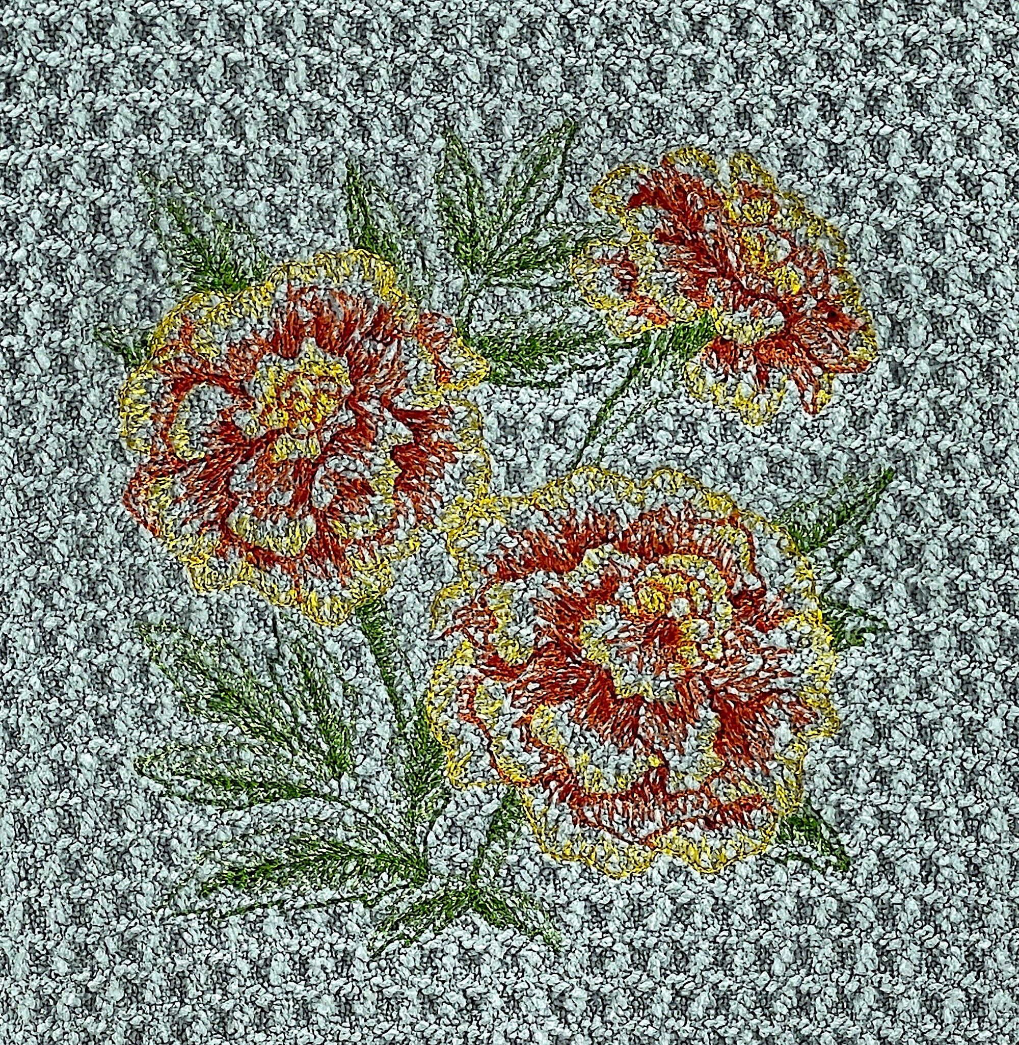 Marigold Waffle Weave Microfiber Hand Towel