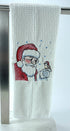 Santa Claus microfiber waffle weave hand towel