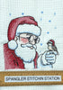 Santa Claus microfiber waffle weave hand towel