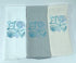 Seashell microfiber waffle weave hand towel