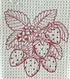 Strawberry  microfiber waffle weave kitchen towel