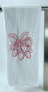 Strawberry  microfiber waffle weave kitchen towel