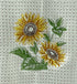 Sunflower Sketch Microfiber Waffle Weave Hand Towel
