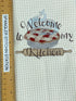 Welcome to my Kitchen Microfiber waffle weave kitchen towel