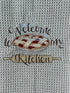 Welcome to my Kitchen Microfiber waffle weave kitchen towel