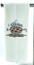 Welcome to my Kitchen Microfiber waffle weave kitchen towel