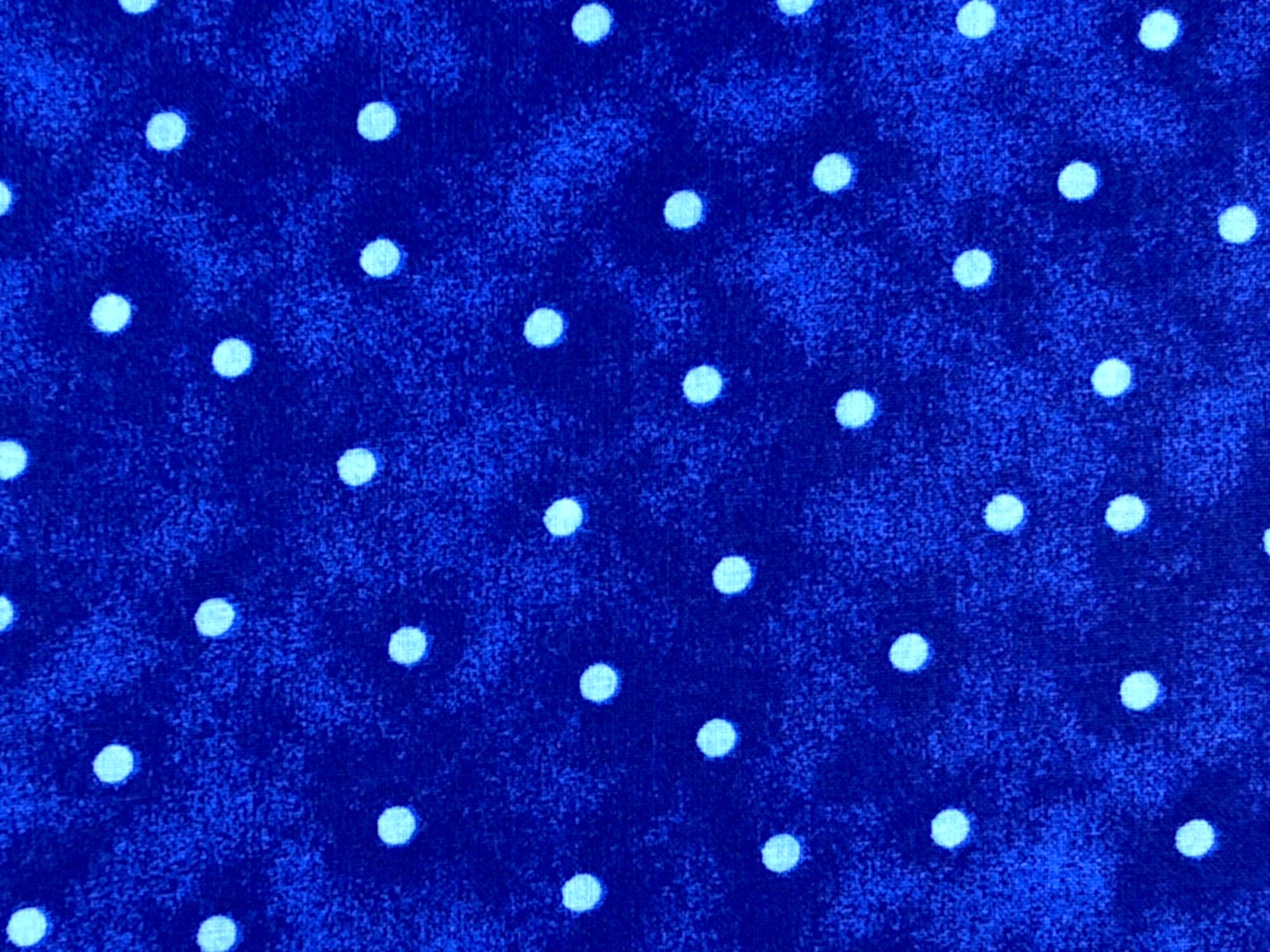 Wide fabric dots on Blue