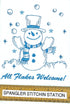 All Flakes Welcome Snowman Towel - microfiber hand  towel - Kitchen towel
