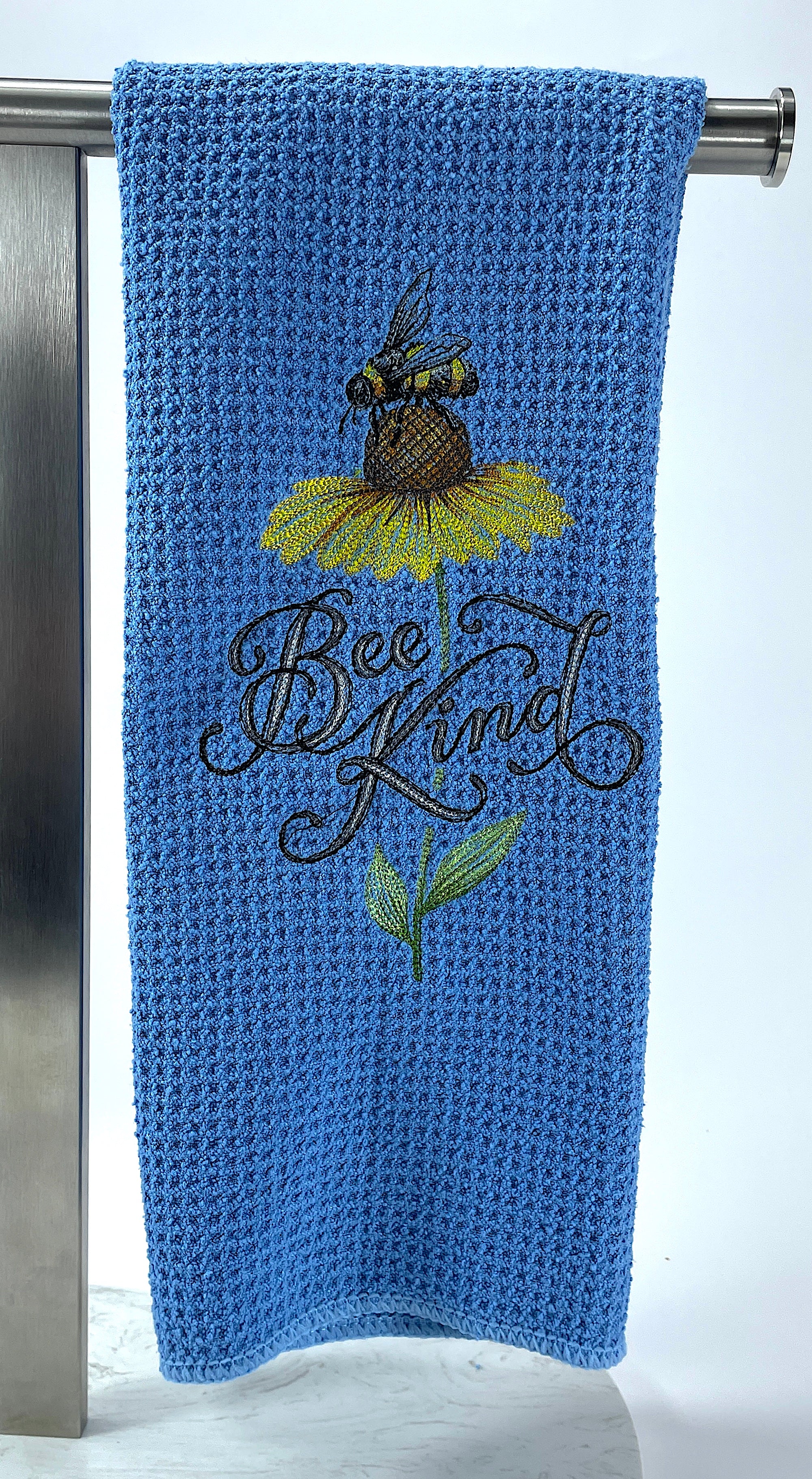 Bee Kind microfiber waffle weave hand  towel - Kitchen towel