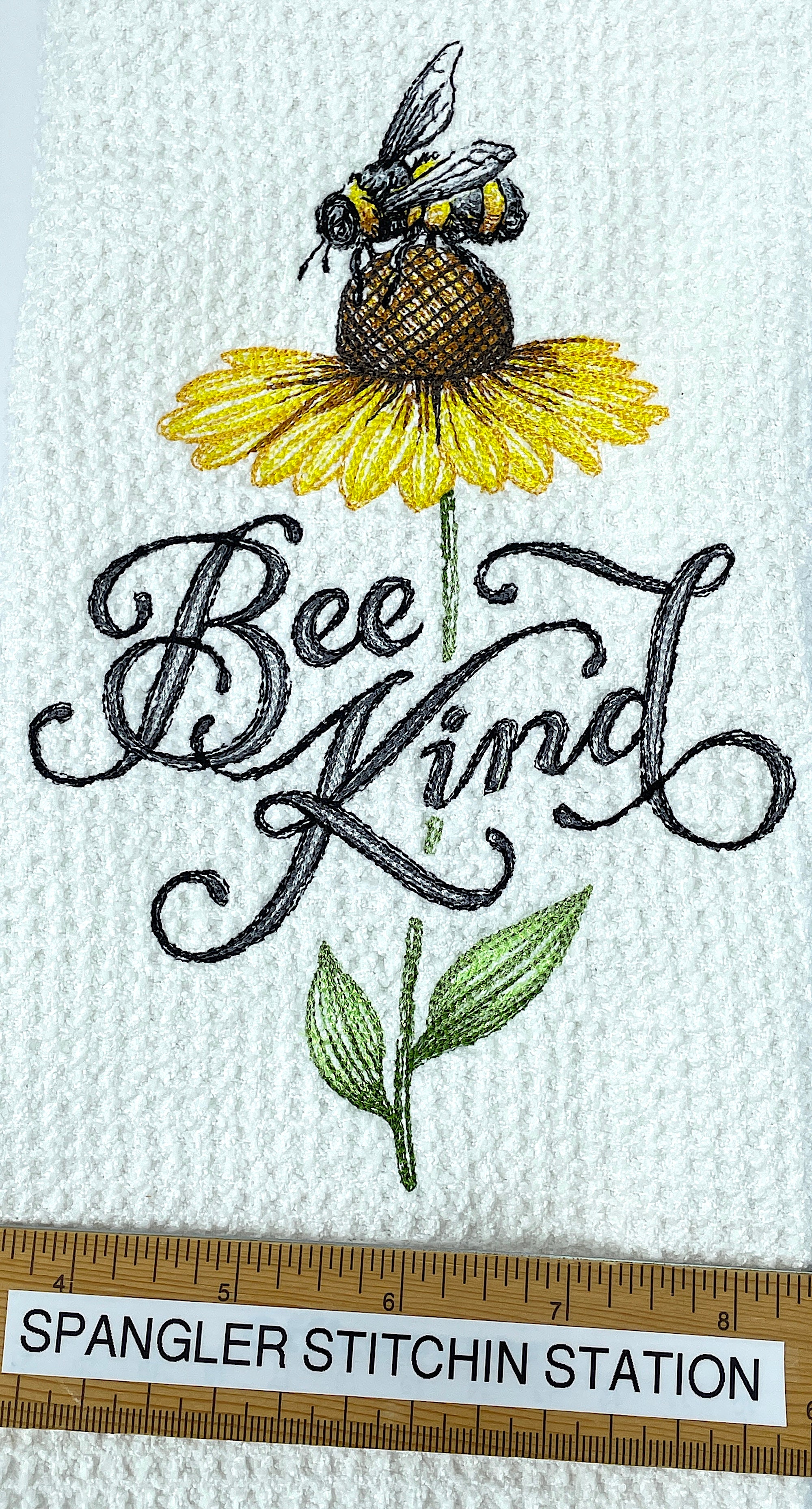 Bee Kind microfiber waffle weave hand  towel - Kitchen towel