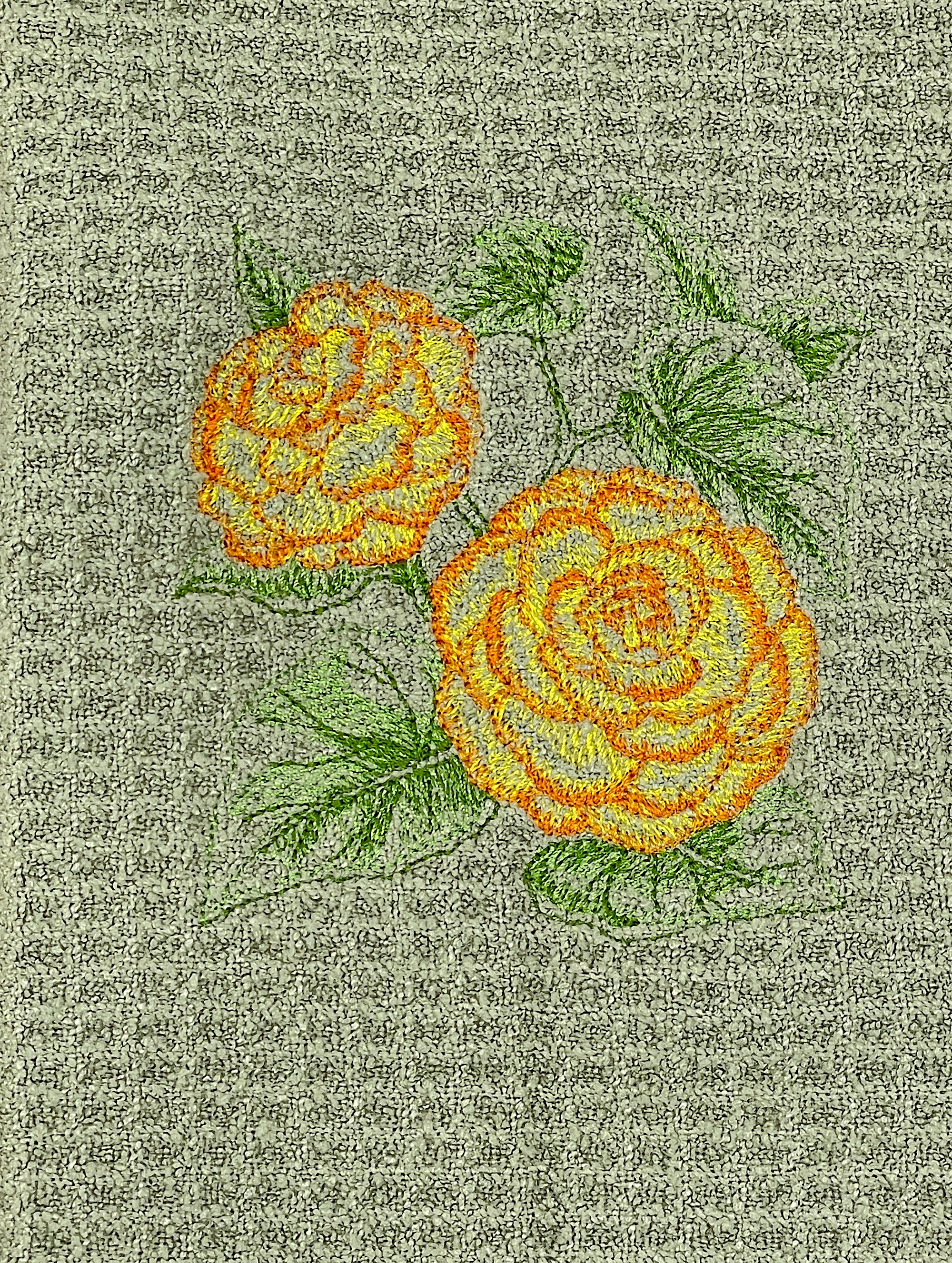 Begonia Sketch towel - microfiber waffle weave hand  towel - Kitchen towel