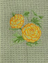 Begonia Sketch towel - microfiber waffle weave hand  towel - Kitchen towel