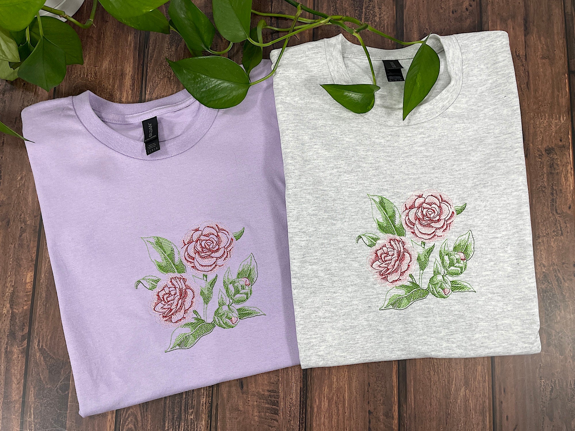 Camellia flower t-shirt