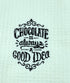 Chocolate is Always a Good Idea  microfiber waffle weave hand  towel