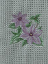 Clematis Towel - Flower Towel - Microfiber Towel