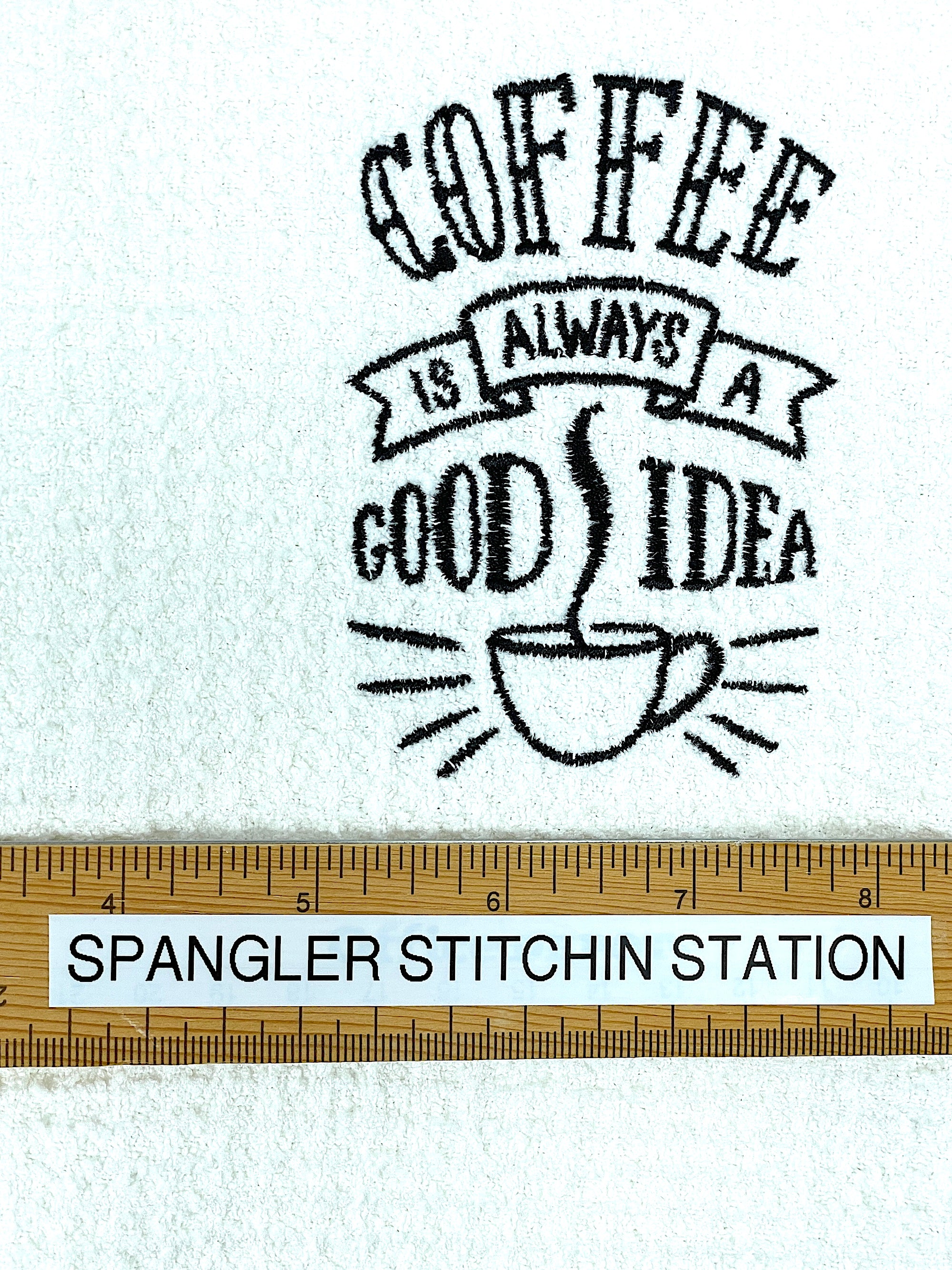 Coffee is always a good idea microfiber waffle weave hand  towel