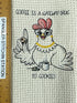 Coffee is a gateway drug to cookies microfiber waffle weave hand  towel