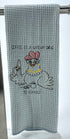 Coffee is a gateway drug to cookies microfiber waffle weave hand  towel