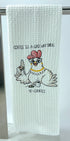 Coffee is a gateway drug to cookies microfiber waffle weave hand  towel