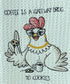 Coffee is a gateway drug to cookies microfiber waffle weave hand  towel