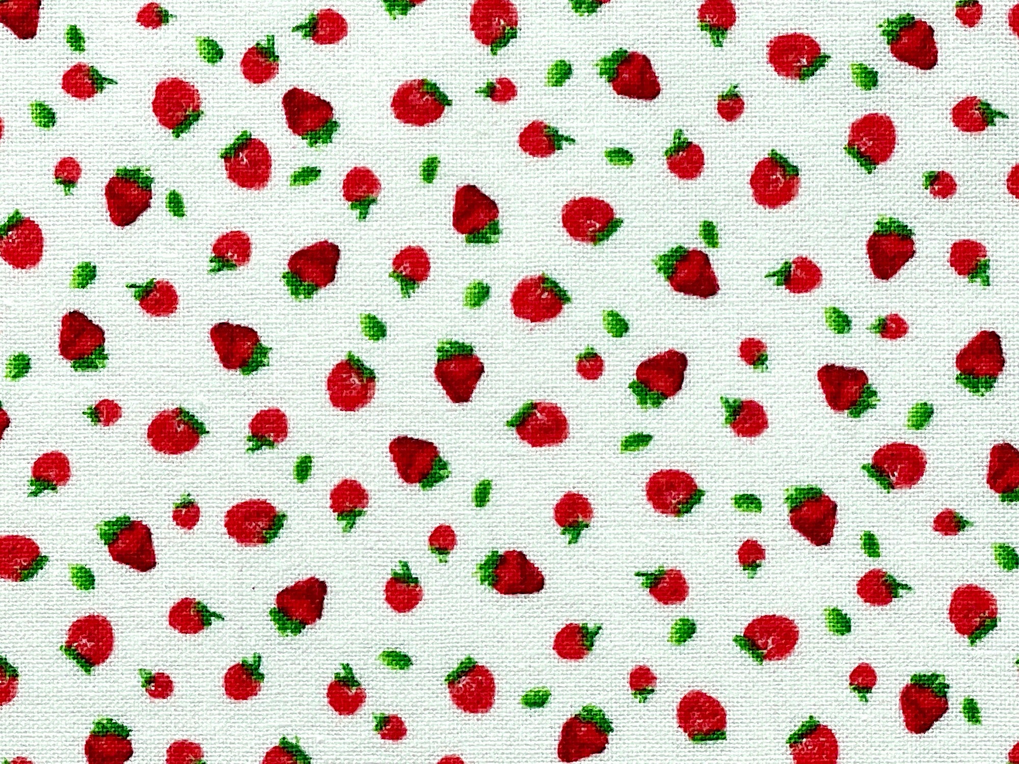 Close up of mini strawberries.