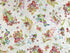 Off white cotton fabric covered with fairies, flowers and birds.