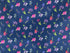 From Northcott Fabrics this dark blue fabric is covered with iris, clematis and more. This fabric is part of the Deborah's Garden collection.