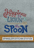 Happiness is Lickin' the Spoon - Funny Towel- Kitchen towel