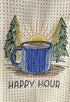 Happy Hour - Coffee Towel - microfiber  towel - Kitchen towel