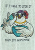 If I have to stir it then it's homemade  Funny kitchen hand towel