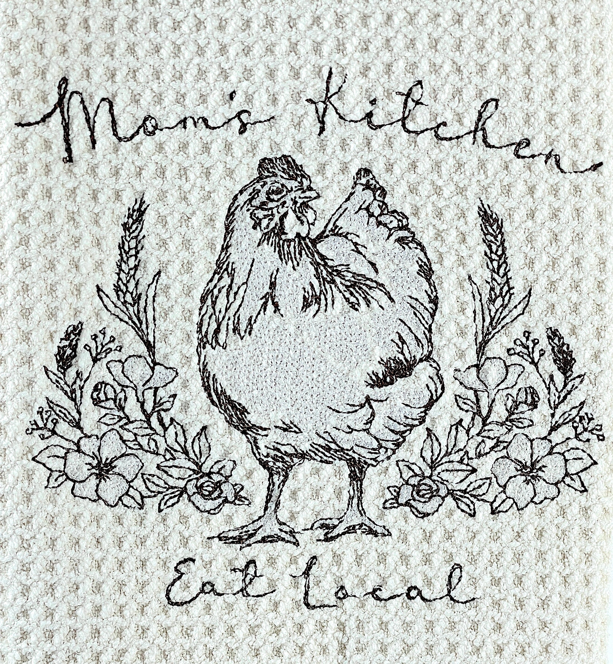 Chicken towel - Mom's Kitchen - Kitchen towel - Microfiber towel