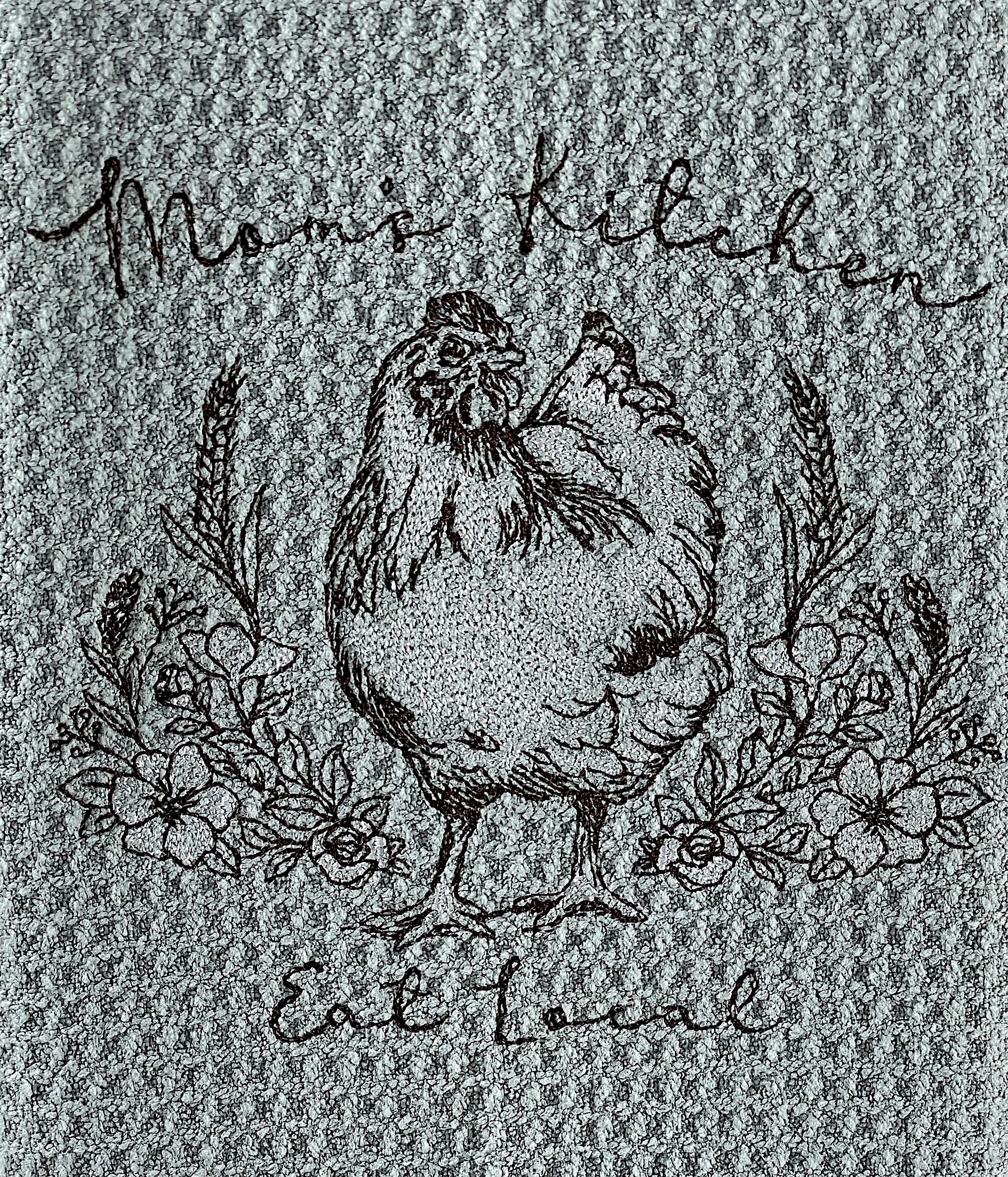 Chicken towel - Mom's Kitchen - Kitchen towel - Microfiber towel