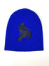 Bicycle Rider Embroidered Cuffless Beanie Hat