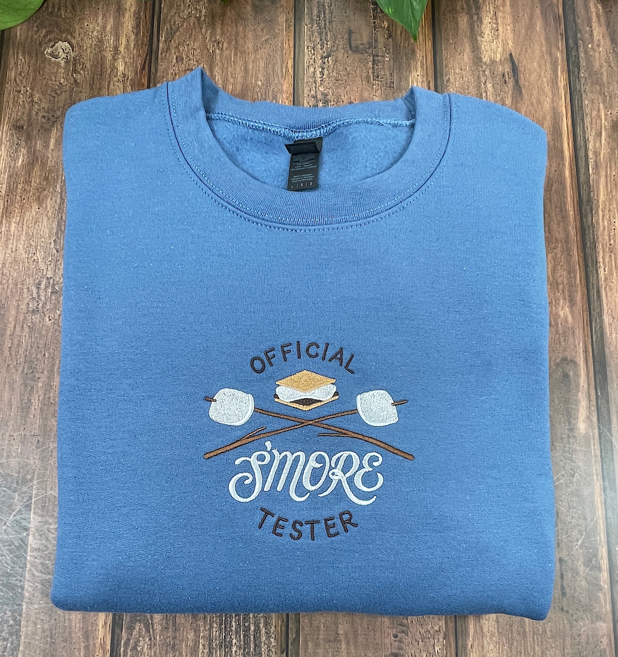 Official Smore Tester machine embroidered sweatshirt